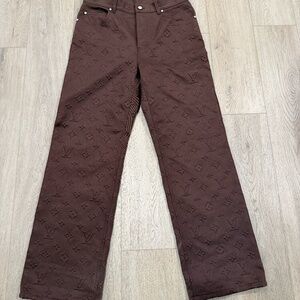 Louis Vuitton Brown Monogram Skate Jeans